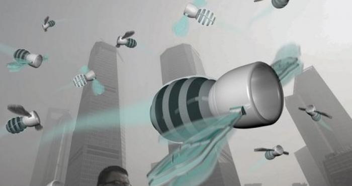 Des robots-insectes pour purifier l’air des villes